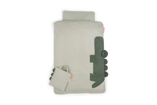 Done by Deer ágyneműhuzat - Croco zöld