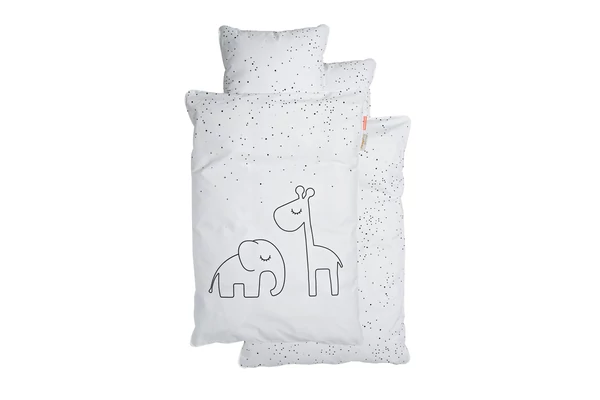 Done by Deer ágyneműhuzat - Dreamy dots - fehér