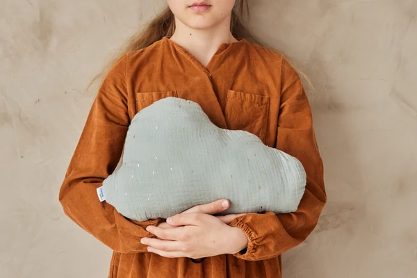 Felhő díszpárna Zöld